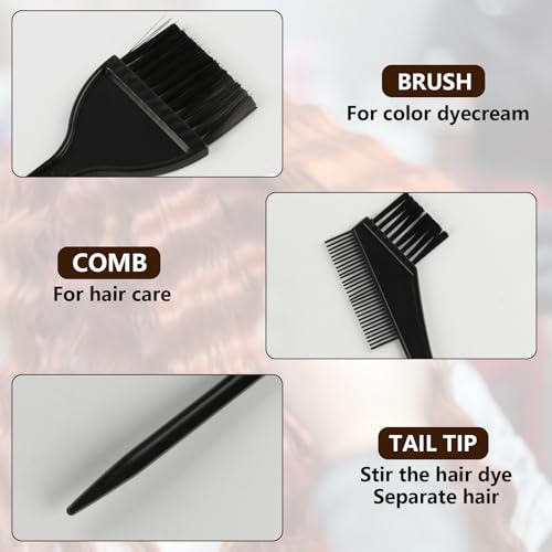 12 Pcs Hair Dye Brush Applicator Kit, Double Head Hair Color Brushes for Women Men, Hair Coloring Brush SetHair Dye Applicator Brushes, Tint Dyeing Dying Tools Kits