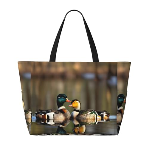 Sac à bandoulière imperméable canards colverts noir taille unique - 3