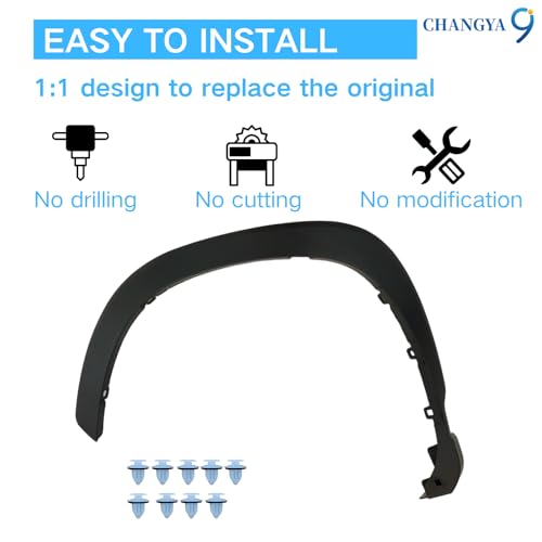 CHANGYA9 Fender Flares Fit for Toyota Corolla Cross 2022-2023 Front Right Side Wheel Fender Flare Trim Left Driver LH CY-COS22F07L by CHANGYA9 - Used condition - Image 5