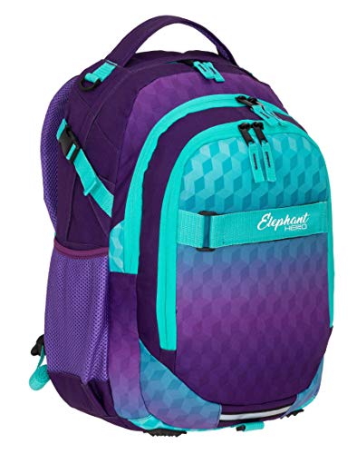 Elephant Schulrucksack HERO SIGNATURE Rucksack (Violet Cube (Lila-Türkis))