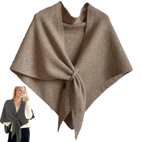 Fleece Shawl Wrap for Women 2025 Upgraded Knitted Pashmina Shawl Wraps Scarf Triangle Shawl Scarf Versatile Soft