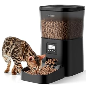 Automatic Cat Food Dispenser: Automatic Cat Feeder- 4L Timed Pet Feeder 1-6 Meals Portion Control for Cat& Small Dog| Auto Cat Feeder Freshness and Safety Dry Food with 10S Voice Record