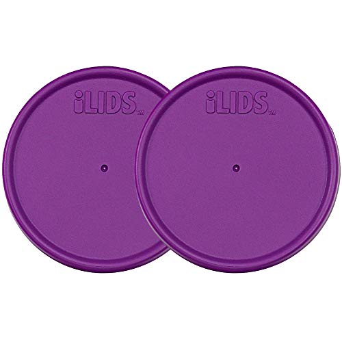 iLIDS Mason Jar Storage Lid, Regular Mouth, Mulberry, 2 Pack, Airtight
