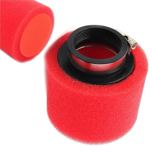 Filtre à air de moto en mousse rouge droite 45mm pour CRF50 et XR50