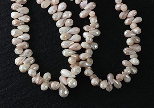Pierre de lune rose briolette LKBEADS pour sublimer vos colliers ternes