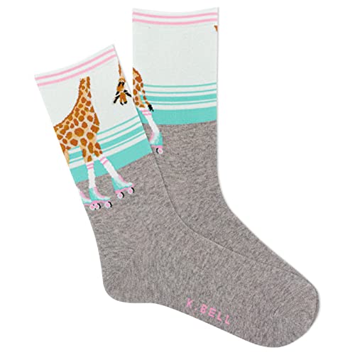 Image of K. Bell Women's Animal Novelty Crew Socks