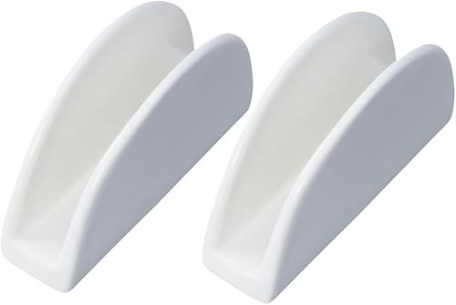 2 unids Cerámica Servilletero Porcelana Esponja Soporte de Almacenamiento de Servilletas Soporte Decorativo para Tejidos Servilletas Soporte de