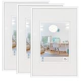 bilderrahmen 30 x 20 ikea im praktischen 3er-Set walther design KV030W3 New Lifestyle Kunststoff Bilderrahmen, 20x30 cm, weiss, 3er Pack