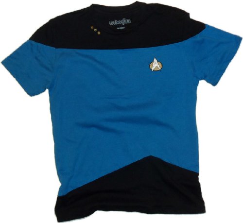 Star Trek Science Blue Paneled Uniform The Next Generation T-Shirt