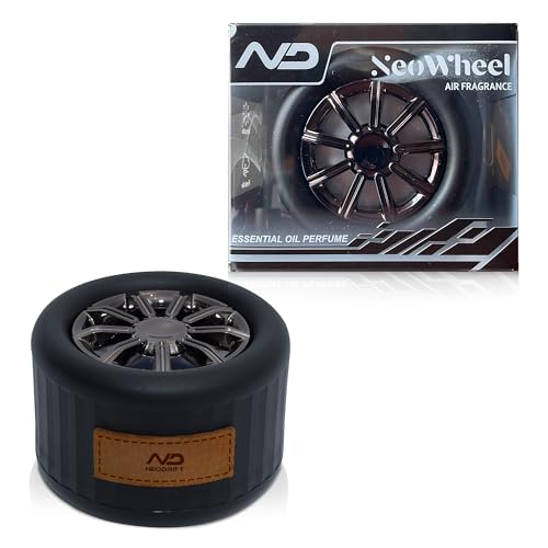 Image of NEODRIFT 'NeoWheel' (Set of 2) | Vanilla Bliss | Premium Dashboard Car Perfume Air Freshener (Long-Lasting Car Fragrance, Premium Stylish Accessory)