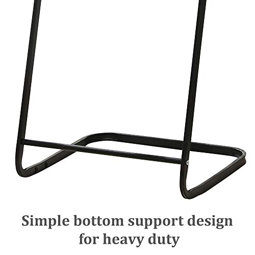 Jefee Garment Rack Hang Clothes Rack Simple Garment Rack For Garment Storage Display, Heavy Duty Metal Clothes Rack, Free Standing Hang Clothes Rack Covers Small Area For Office Bedroom, Black #TOP3