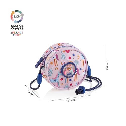 Miquelrius Unisex Kinder Bolsito Reciclado Unicorn Umhängetasche, Rosa
