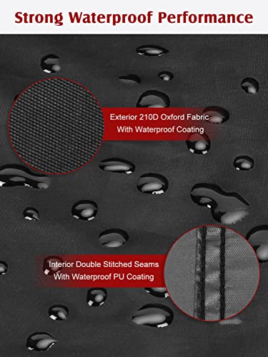 Anglink Bike Cover - 210D Oxford Outdoor Waterproof Bicycle Covers With Lock Hole, All Weather Protection Bicycles Storage Cover For Mountain Road Electric Beach Cruiser Hybrid #TOP2