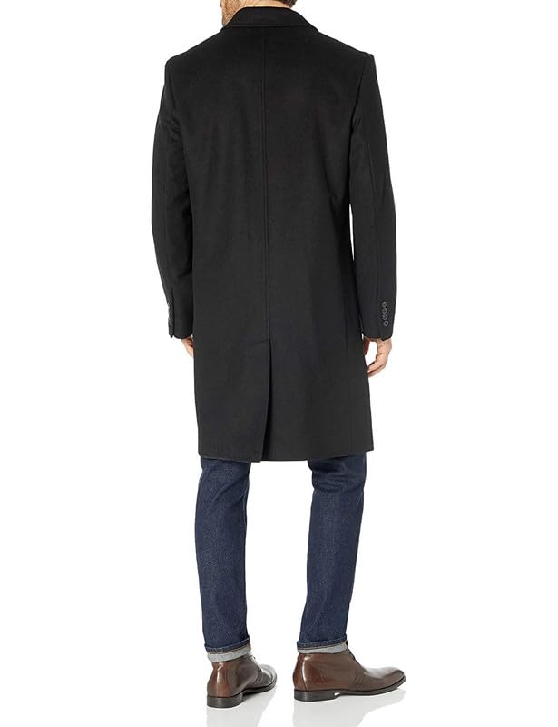 Image of LONDON FOG Men's Top Coat - Classic Fit Winter Coat, Signature Wool-Blend Men's Overcoat, (Regular & Big-Tall Sizes)