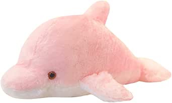 光る ぬいぐるみ イルカ LEDライト いるか 水族館 ドルフィン ふわふわ 人形 女の子 男の子 子供 プレゼント (スウィートピンク)
