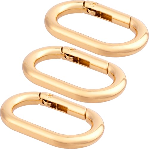 Image of Oval Spring Ring Clips, Metal Keyring Purse Clip