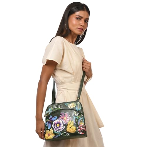 Anuschka Women's Original Hand-Painted Genuine Leather Medium Crossbody3