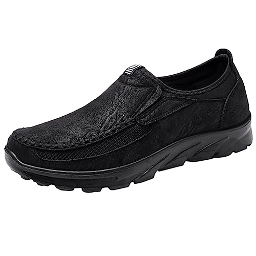 Generisch Zapatillas informales para hombre, zapatillas deportivas, diseño moderno para estilos de vida activos, zapatillas altas para hombre, color negro, Negro , 44 EU
