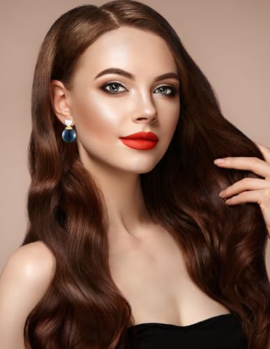 14K Gold Plated Pearl Drop Earrings for Women Jewelry2