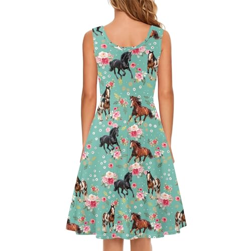 Image of TOADDITDO Womens Summer Sleeveless Tank Dress with 2 Side Pockets XS-4XL Plus Size