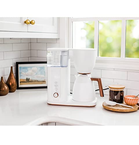 Café Specialty Drip Coffee Maker | 10-Cup Insulated Thermal Carafe | Wifi Enabled Voice-To-Brew Technology | Smart Home Kitchen Essientials | Sca Certified, Barista-Quality Brew | Matte White (Renewed) #TOP5