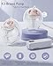 Breast Pump Hands Free K3 Updated,Wearable Breastfeeding Pump with Soft Double-Seal Flange,1800mAh Long Battery Life & LED Display, 3 Modes & 9 Levels Electric Breast Pumps Portable 15-24mm