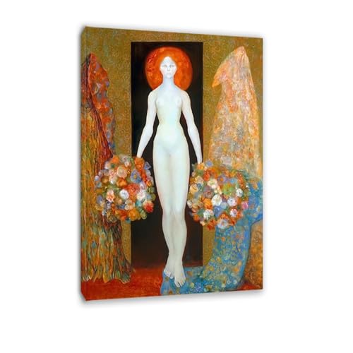 Peinture à l'huile célèbre reproduction de portrait encadré 30x45cm