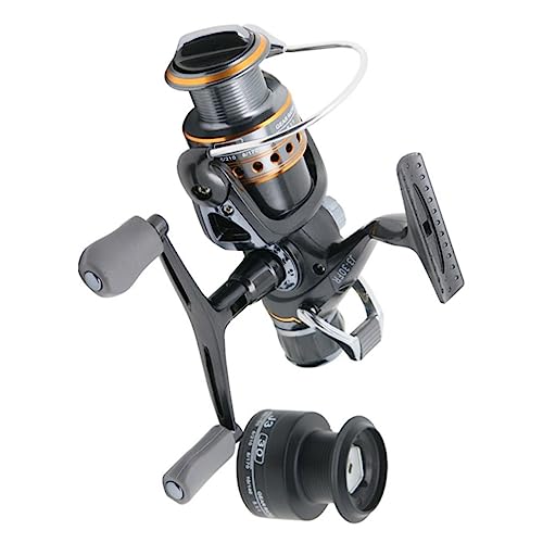 Moulinet de pêche en métal ifundom avec double accessoire pour fil de poisson