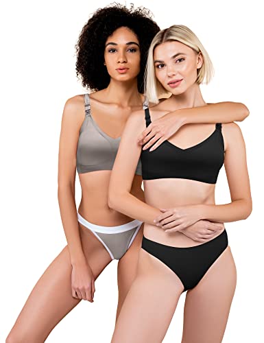 Satinior 3 Pcs Womens Nursing Bras For Breastfeeding Seamless Maternity Bra Wireless Pregnancy Bras (X-Large) #TOP5