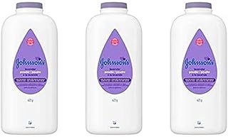 Johnson's Baby Powder, Pure Cornstarch, Lavender, 22 Ounce (Pack of 3)