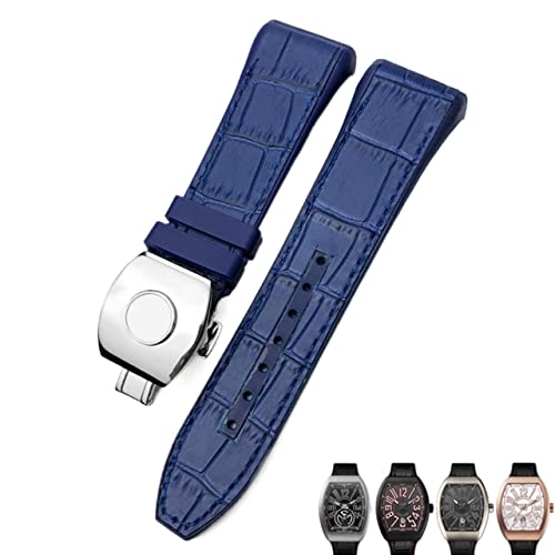 Bracelet de montre pour Franck Muller 28 mm sangle nylon et boucle pliable homme