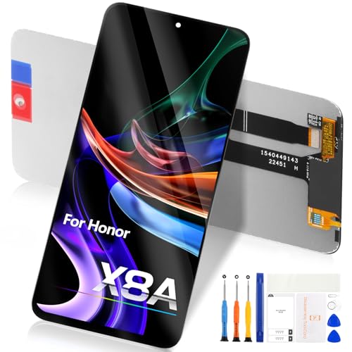 【Compatibilità precisa】: Questo sostituto dello schermo LCD è compatibile esclusivamente con il per Huawei Honor X8a 2023 con tecnologia Incell (modelli: CRT-LX1 CRT-LX2 CRT-LX3). Prima di acquistare, controllate il modello del vostro telefono per essere sicuri che sia compatibile e evitate i problemi di installazione dovuti a un modello non adatto. Se non siete sicuri del modello compatibile, potete contattarci tramite Amazon e vi consigliamo il prodotto più adatto per voi.