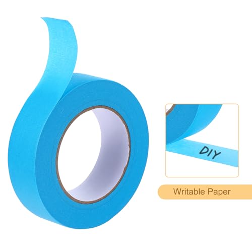 Image of Masking Tape Light Blue Painters Tape Paper Tape [for Crafts DIY Walls Painting Packing Automotive Home Decoration Teaching]- 1.4 Inch x 60 Yards /4 Rolls