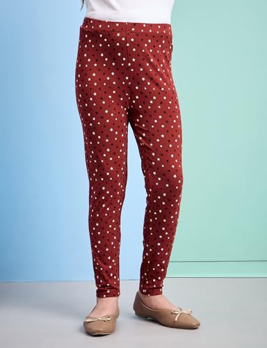 Image of Amazon Brand - Symbol Girl's Cotton Jersey Stretchable Leggings | Ankle Length | Aged 2-14 Years