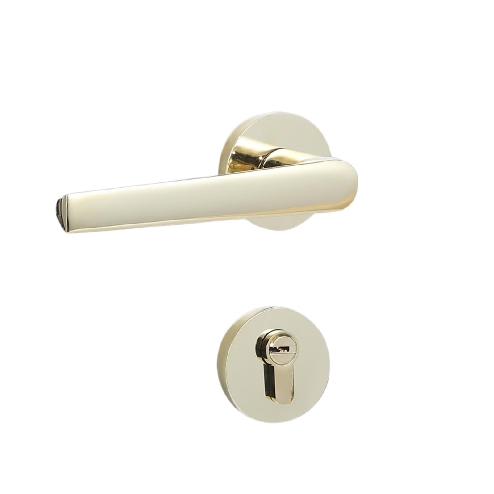 Serrure de porte en laiton doré Jianou poignée de porte d'intérieur moderne bois