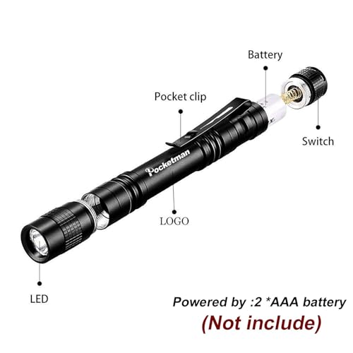Mini lampe de poche LED XPE-R3 compacte avec clip de poche - 3