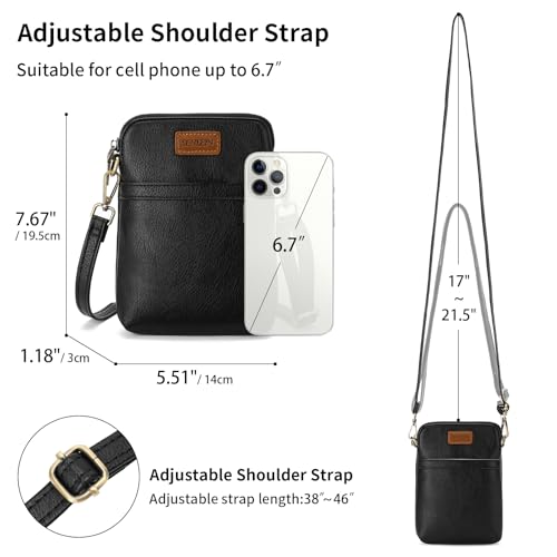 Image of SENDEFN Cell Phone Purses for Women Small Crossbody Bag Shoulder Handbag with Adjustable Strap