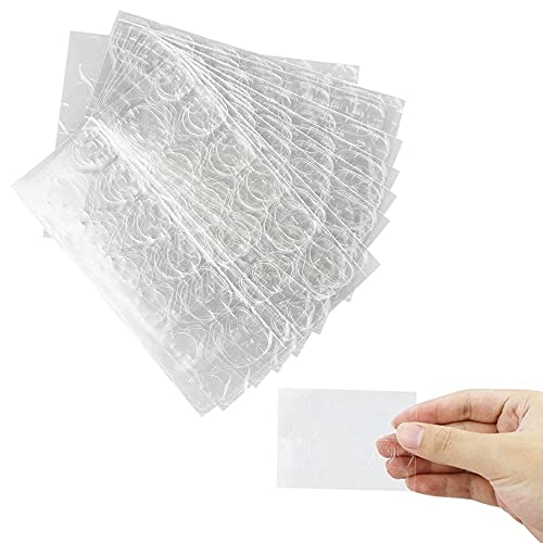 10 hojas (240 unidades) pegatinas de doble cara para uñas autoadhesivas, transparentes, gel de gelatina, pegamento para uñas postizas, accesorios de salón de uñas