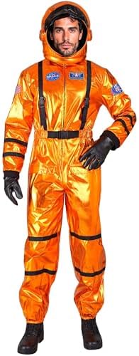 W WIDMANN MILANO Costume da Astronauta da Uomo con Casco per Halloween 