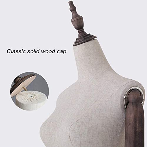 Torso de maniquí de sastrería con base sólida para evitar caídas al coser 2