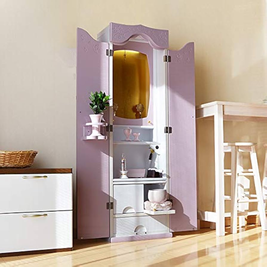 Amazon｜創価学会 仏壇【ティーチ ピンクパープル】モダン 床置