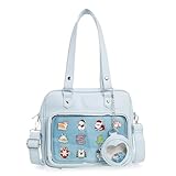 MATERIALE DELLA BORSA ITA: questa borsa è realizzata in pelle PU di alta qualità e PVC. Tutte le cerniere funzionano alla grande e si aprono senza problemi. Lavorazione eccellente.