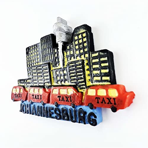 Johannesburg South Africa Refrigerator Magnet Travel Souvenir Fridge Decoration 3D Magnetic Sticker Hand Painted Craft Collection #TOP3