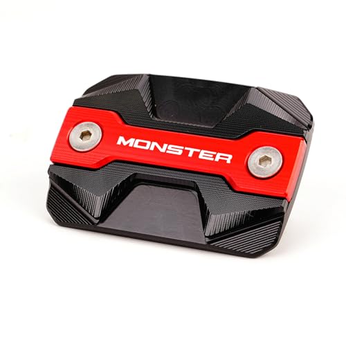 ZESIDIMO Für Duca-ti Monster 821 797 2017-2019 MONSTER 796 696 2010-2014 Motorradzubehör Deckel Bremsflüssigkeitsbehälter Deckel (DU40)