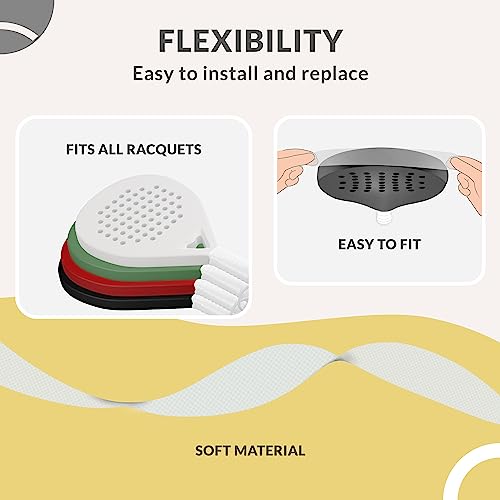 Palbea Transparent Padel Racket Protector - Pack of 2 - Rough & Lightweight Frame Tape. Edge Protector Durable & Easy to Replace. Padel Accesories Dimensions 3.5x37cm/1.38x14.57in.