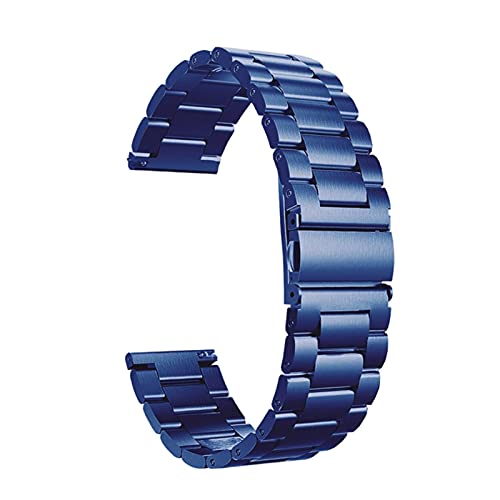 Correa de acero inoxidable de 20mm para reloj elegante con eslabones de metal sólido