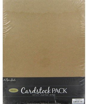 Paper Studio Kraft 8.5 x 11 Cardstock Scrapbooking Paper 50 Sheets