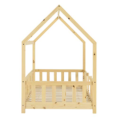 Kinderbed Sisimiut met uitvalbeveiliging 90x200 cm houtkleurig - Afbeelding 8