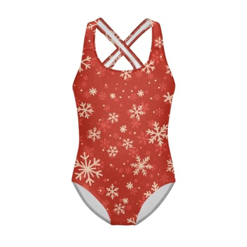 Image of Girls One Piece Swimsuits Quick Dry Beach Bathing Suit Crossback Swimwear 5-14 Years