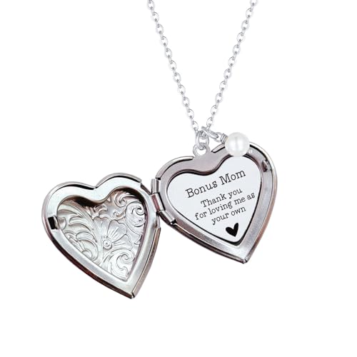OLLaili Bonus Mom Thank You Hidden Message Locket...